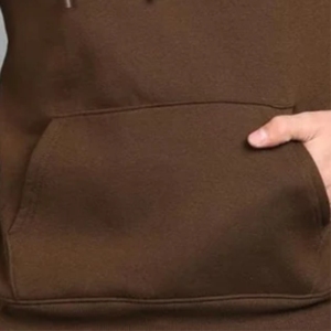 Sudadera con capucha marrón chocolate estilo navideño forro polar de algodón con colores personalizados y bordado al mejor precio gran oferta Sudadera con capucha Unisex - Product Image 4