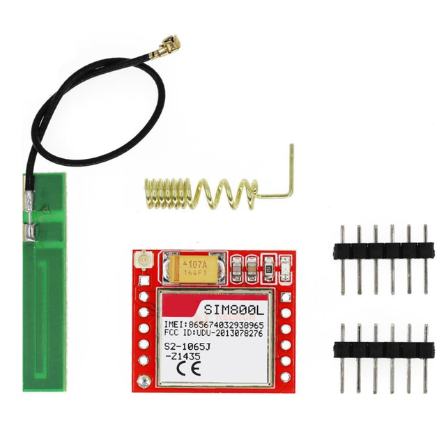 Original New SIM800L GPRS GSM Breakout Module Quad-band 850/900/1800/1900MHz SIM Card Slot Onboard with Antenna 3.7~4.2V