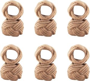 Grands ronds de serviette en rotin de décor de table en vrac pour la table à manger de fête rassemblements de famille de tous les jours pour les décorations - Product Image 3