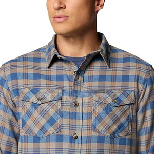 Camisas de franela ajustadas para hombre 100% algodón corte moderno suministro directo de fábrica de proveedor de camisas de franela a granel - Product Image 5