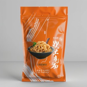 2024 Fábrica DE LA India Empaque de sellado de 3 lados Fideos de brillo mate con Ziplock Impresión de huecograbado Bolsa de alimentos Artículos resistentes al olor - Product Image 2