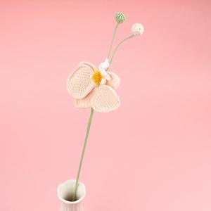Ramas de Orquídeas Tejidas a Mano, Ramo Artificial de Phalaenopsis, Regalo de Cumpleaños Perfecto para Decoración Floral Festiva y Bodas - Product Image 3