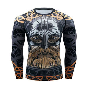 Ropa Deportiva Unisex de Compresión para MMA, Manga Larga y Corta, con Logotipo Personalizado, Sublimación Digital - Product Image 3