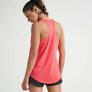 เสื้อกล้ามสำหรับผู้หญิงเสื้อออกกำลังกายสีขาวลำลองสำหรับฤดูร้อนโลโก้ตามสั่งผลิตของ2025 - Product Image 6