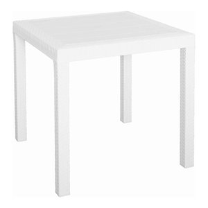 DALLAS 80x80x74cm Polypropylene Outdoor <b>Table</b> Fixed White Model 9096 by Bica for DALLAS - Product Image 1