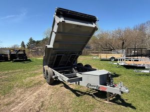 Remorque à benne basculante en acier de haute qualité d'occasion LD10K 6 X 12 avec barre de traction Remorque complète à vendre 2001-3000 kg - Product Image 4