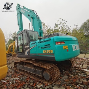 รถขุดตีนตะขาบยี่ห้อญี่ปุ่น สีเดิมจากโรงงาน รถขุดมือสอง Kobelco SK200 สำหรับขาย - Product Image 4
