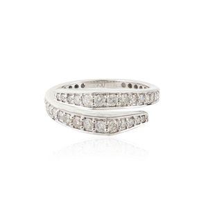 100% authentique véritable bague en diamant nouvellement conçue en or blanc massif 18 carats personnalisée en usine pour le mariage des femmes - Product Image 1