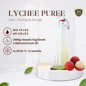 น้ำซุปข้นลิ้นจี่สดจากเวียดนามคิมมินช์ผลไม้และผักจากธรรมชาติปราศจากน้ำตาลระหว่างประเทศ100% - Product Image 2