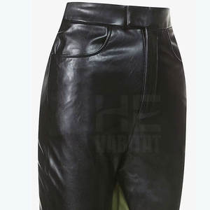 Pantalones de cuero elegantes para mujer, diseño ajustado, material cómodo y duradero para uso diario - Product Image 3