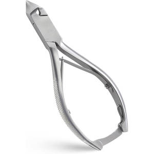 Coupe-cuticules à ressort double en acier inoxydable avec poignée imprimée et verrou de sécurité, coupe-ongles et coupe-coin 2026 - Product Image 1