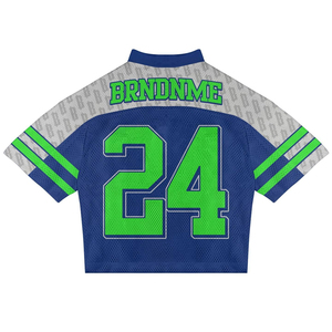 Premium Quality Streetwear Mesh T-Shirt Sublimated American Football Jersey Boxy Fit Sportswear Custom Football Wear for Men - Product Image 3