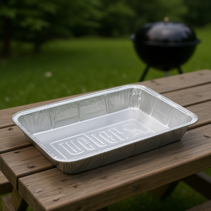 Juego de 10 Bandejas Desechables Weber 6416 de 27.9x17.8x5.1cm, Bandeja de Servicio de un Solo Uso de Papel de Aluminio - Product Image 3