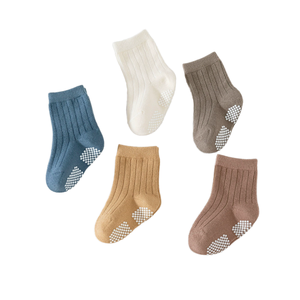 Toptan yüksek kalite sevimli 0-3 ay rahat nefes örme kaymaz pamuk ekip kat çorap bebek bebek yürüyor için <span class=keywords><strong>Set</strong></span> - Product Image 2