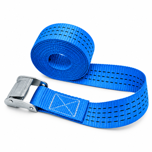 สายรัดโพลีเอสเตอร์แบบ Cam Buckle ขนาด 50 มม. รับน้ำหนัก 800 กก. แบบไม่มีตะขอ สำหรับรัดสินค้าหนัก ขนส่งรถพ่วง โรงงาน - Product Image 6