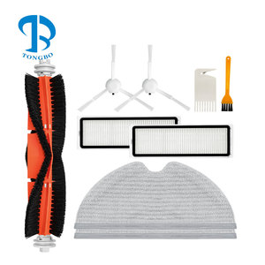 Kit de remplacement compatible avec les robots aspirateurs Xiaomi Mijia <span class=keywords><strong>1C</strong></span> <span class=keywords><strong>STYTJ01ZHM</strong></span> / Dreame F9, pièces détachées : brosse principale, brosse latérale, filtre HEPA, chiffon de nettoyage - Product Image 1