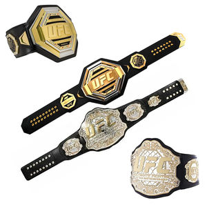 Cinturón de Campeonato Personalizado de UFC, Cinturones de Boxeo de Lucha Libre de Peso Pesado, Cinturones de Cuero de Zinc de 4MM para Adultos, UFC - Product Image 4