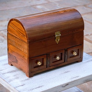 Boîte en bois carrée moyenne Vente chaude Cadeaux et artisanat Boîtes en bois Panneaux muraux fabriqués en Inde - Product Image 4