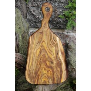 Tabla de cortar de madera extra gruesa que resiste cortes profundos y proporciona una tabla de queso de superficie estable de acero inoxidable - Product Image 3