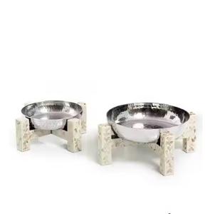 Tazón de nácar de lujo seguro para utensilios de cocina fregona de alta calidad estándar y tazón de perlas superior de Metal para decoración de cocina y mesa - Product Image 6