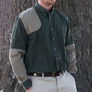 Chemises boutonnées de chasse AOP décontractées en plein air Chemises Blaze orange Chemises de tir à séchage rapide à manches longues pour hommes - Product Image 5