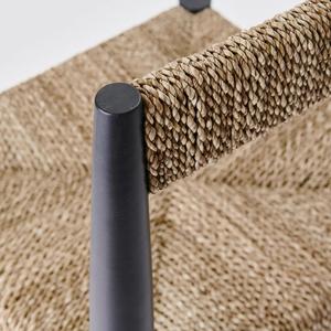 เก้าอี้รับประทานอาหารเชือกวัสดุไม้จริงสไตล์กลางศตวรรษสีธรรมชาติปรับแต่งสีสำหรับเก้าอี้โรงแรมในบ้าน - Product Image 6