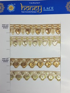 Tissu de dentelle brodée florale colorée vibrante et détaillée avec des motifs complexes, parfait pour la mode haut de gamme - Product Image 5