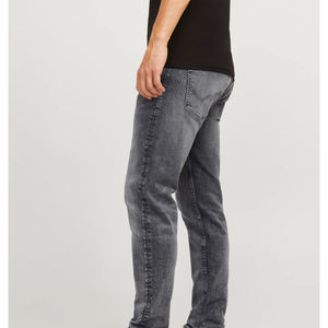 Jeans décontractés à jambe large et droite, très vendus, streetwear, denim extensible, pantalon respirant, lavé, confortable, OEM - Product Image 3