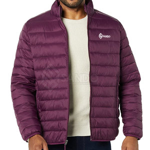 Men's High Quality <b>Light</b> Plus Nylon <b>Shell</b> Stand Collar Jacket Custom Logo Printed Casual Long Winter Coat XL High Street - Product Image 5