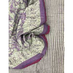 Colcha Doble de Algodón con Estampado Artesanal, Colcha Tradicional Kantha para el Hogar, Diseño de Patchwork Hecho a Mano para Verano e Invierno, para Bebés - Product Image 1