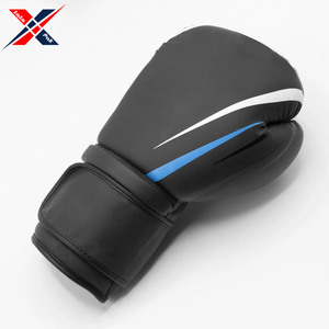 Gants de boxe multicouches durables de 14 oz pour adultes autour de la dragonne avec fermeture à crochet pour les arts martiaux - Product Image 4