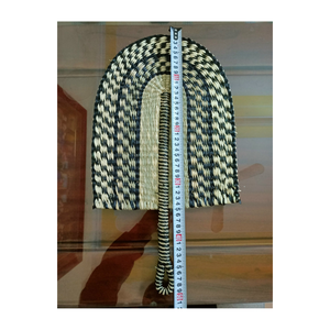 Venta superior Vietnam bambú artesanía tejido mano ventilador corazón ratán verano refrigeración suministros granja pared decoración boda fiesta favores - Product Image 1