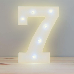 Decorazioni da Parete con Numero 7 in LED 3D a Luce Calda per Feste - Product Image 1