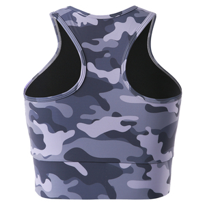 Premium Seamless Heat-Transfer Printed <b>Halter</b> Brassiere Women Yoga Fitness Gym Running Quick Dry Breathable Plus Size Front - Product Image 4