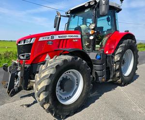 Tractor de rueda Massey Ferguson S7718 4WD para uso agrícola, motor de 100HP y motor de 50HP con caja de cambios de 25HP y rodamiento usado para la venta - Product Image 5