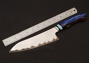 ชุดมีดโอเอ็มแบบสั่งทำมีดเชฟสแตนเลสพร้อมที่จับและหนังงานแฮนด์เมดครัว DIY - Product Image 2