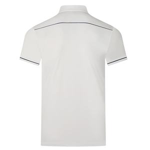 Camisa de Manga Corta para Hombre de Alta Calidad, Bordada, Sólida, Transpirable, Estilo Caballero Ecuestre, Verano, Corte Ajustado, Cuello de Solapa - Product Image 3