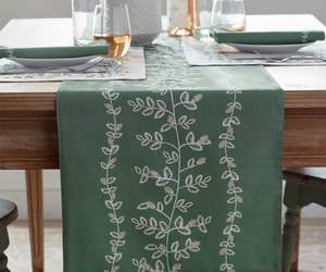 Breathable linen table <b>runners</b> for dining room farmhouse decor with handmade stitching rustic charm durable eco friendly design - Product Image 3
