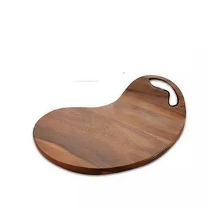 Bandeja de madera última bandeja de madera para servir bandeja de desayuno en madera de bambú nuevo diseño de hoja Plater de alta calidad para hotel en casa - Product Image 2