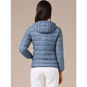 Chaqueta Acolchada Plegable para Mujer, Ligera, Resistente al Agua, Abrigo de Invierno con Capucha, Cortavientos, Cálida, para Viajes al Aire Libre - Product Image 4