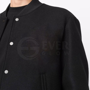 Chaqueta de Invierno Personalizada EVER GLOW para Hombre, Mangas Largas, Tela de Lana de Alta Calidad, Transpirable, Cuello Alto, Botones Cubiertos - Product Image 5