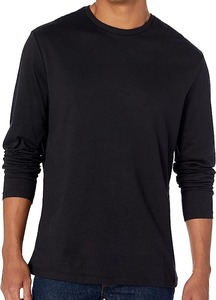 เสื้อยืดแขนยาวเข้ารูปสำหรับผู้ชายเสื้อยืดลำลองและอเนกประสงค์ทรงสลิมฟิตแขนยาวทำจากผ้าฝ้ายใส่สบาย - Product Image 3