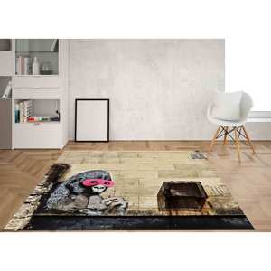 Tapis Gorille Banksy : Art Graffiti, Décoration de Salon, Tapis Imprimé, Tapis Fin Non-tissé - Product Image 2