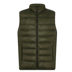 Chaqueta acolchada sin mangas para hombre, chalecos cálidos de invierno transpirables de Color personalizado con cuello levantado, gran oferta, nuevo diseño informal - Product Image 1