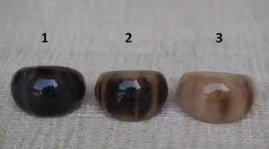 Buffalo Horn <b>Ring</b> Oval Shape Horn <b>Rings</b> for Wedding & Gift Occasions Accessories by crescent <b>crafts</b> - Product Image 4