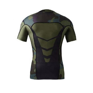 Ropa deportiva de manga corta Unisex de poliéster de alta calidad para adultos transpirable OEM sublimación impresa personalizable - Product Image 3