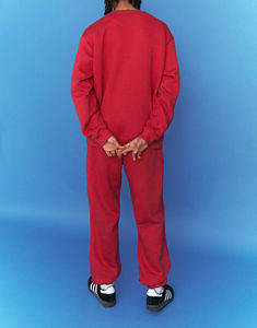 Conjunto Deportivo de Sudadera con Capucha y Pantalones de Chándal con Cuello Alto, Estilo Desgastado con Parches, Lavado Ácido, Fabricante al por Mayor, Personalizable - Product Image 3