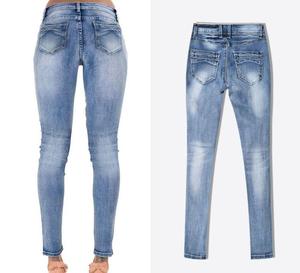 Nuevo diseño Casual moda Denim pantalones rasgados estiramiento señoras Skinny lápiz Jeans mujeres cintura alta desgastado Jegging - Product Image 6