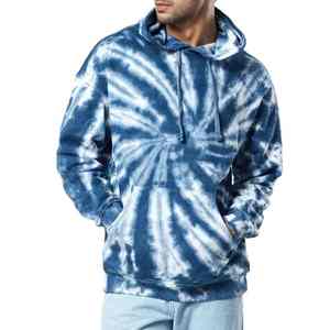 New Arrival Winter Men <b>Tie</b> <b>Dye</b> Fleece <b>Hoodies</b> Polyester Cotton Blend Windproof & Breathable Long Sleeves <b>Tie</b> <b>Dye</b> <b>Hoodies</b> - Product Image 1