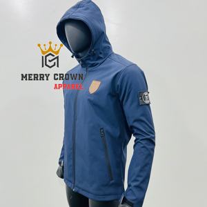 Veste Softshell d'hiver pour homme de haute qualité, coupe-vent, respirante, couleurs/logo personnalisables, prix de gros gratuit - Product Image 3